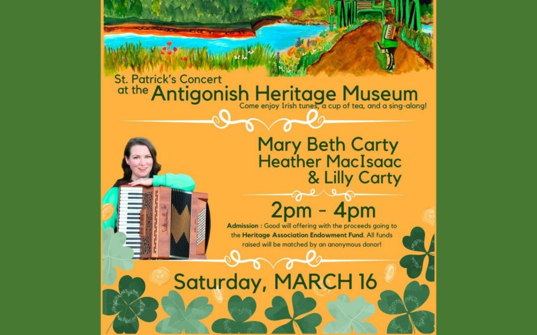 St. Patrick’s Day Concert at the Museum on March 16th